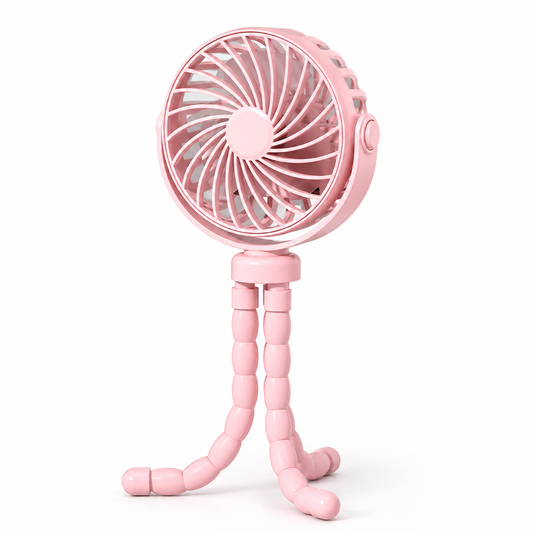 Rechargeable Stroller Fan with Flexible Tripod & 3 Speeds