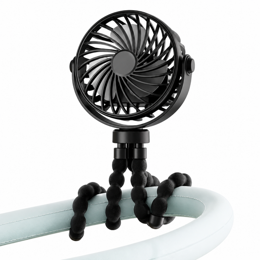 Rechargeable Stroller Fan with Flexible Tripod & 3 Speeds
